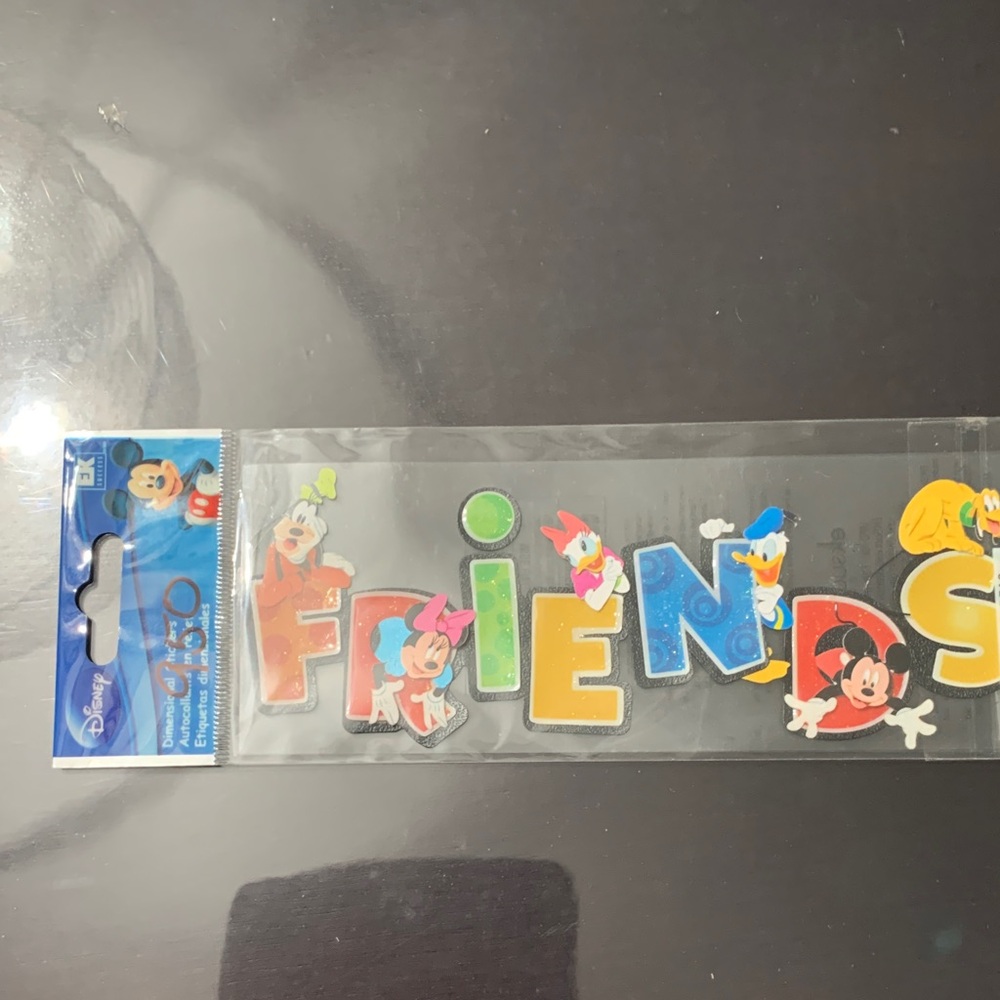 Disney Friends Colorful Letter Stickers